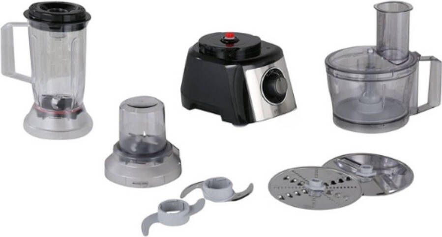 BOG Compacte Foodprocessor MultiTalent 3 Plus MCM3PM386 Zwart 50 Functies Mengkom 2 3L Mixer 1 0L Universeel Mes Snij- En Raspopties Klopschijf 900W