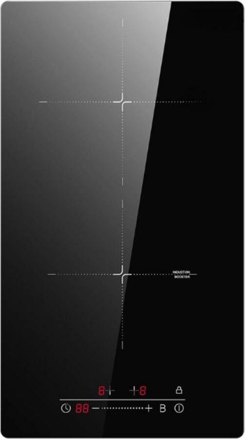 BOG Draagbare Elektromagnetische Inductiekookplaat Met Timer En Kinderslot Touch Control Zwart Kristalglas Oppervlak 9 Vermogensniveaus