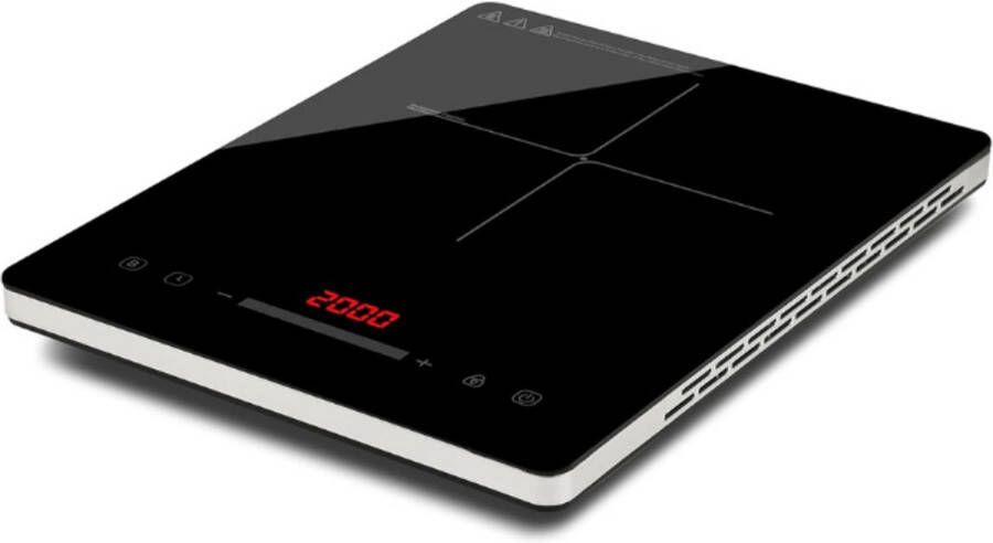 BOG Energiko Inductiekookplaat 2000 W Temperatuur En Vermogen Instelbaar Timer Digitaal Display Gemakkelijk Te Reinigen
