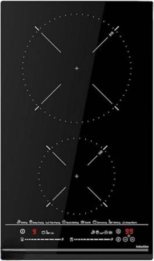 BOG Inductiekookplaat 30 Cm Zwart Glas Compact En Krachtig Energiezuinig Koken