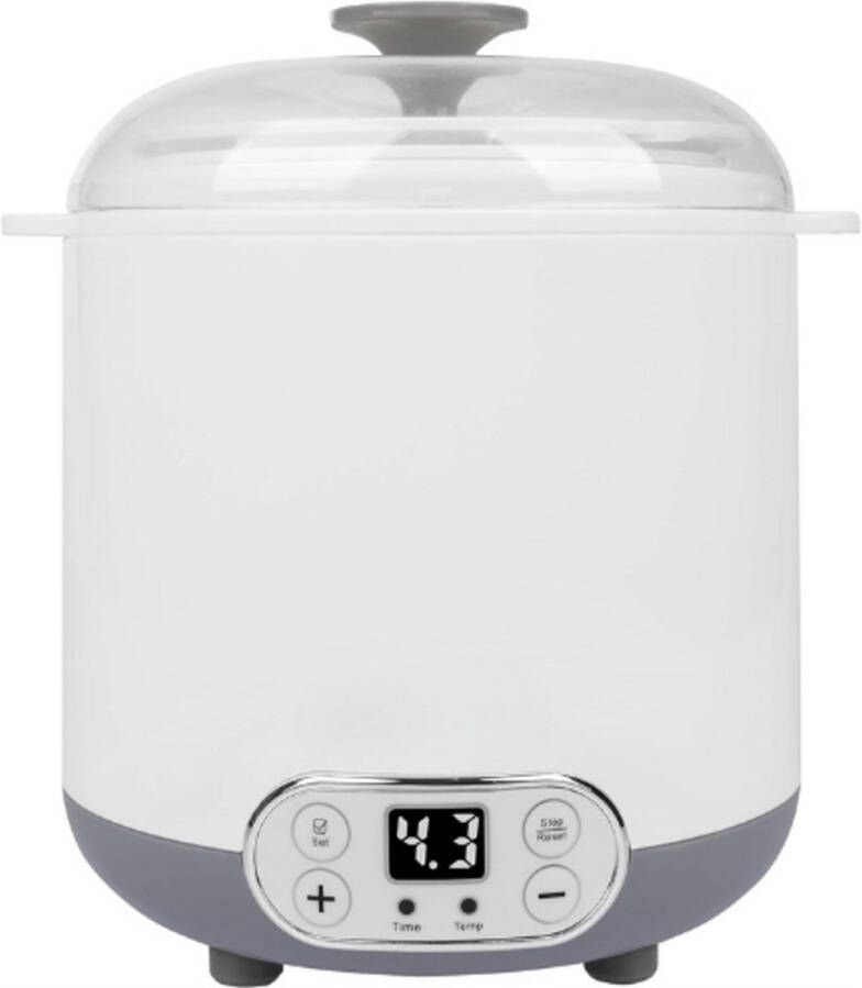 PEAM Multifunctioneel Apparaat Kaas en Yoghurt Maken 1 5L Capaciteit Thermostaat Wit-Grijs Design Compact en Eenvoudig in Gebruik Gezond en Zelfgemaakt