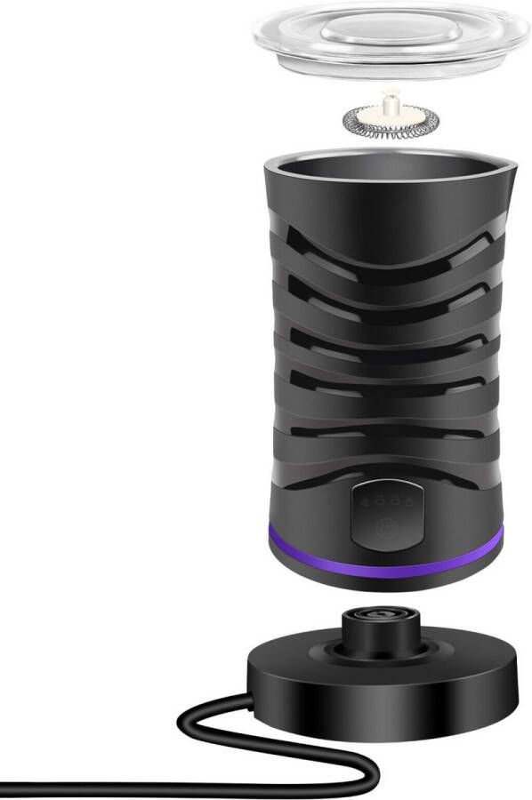 Bolt Edge Automatische Elektrische Melkschuimer 4 in 1 1500W Stoomboot Schuimer 600ml Warm & Koud Schuimer voor Latte & Koffie