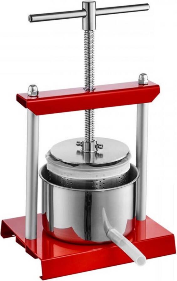 Sans margue Fruitpers RVS 2l Handmatige Fruitpers 14x13 cm Wijnpers Met hendel