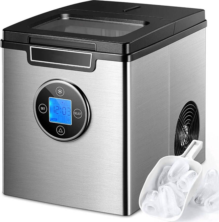 Bolt Edge IJsblokjesmachine 2 5L Timer Functie 15kg 24u 9 Blokjes 6min PRO