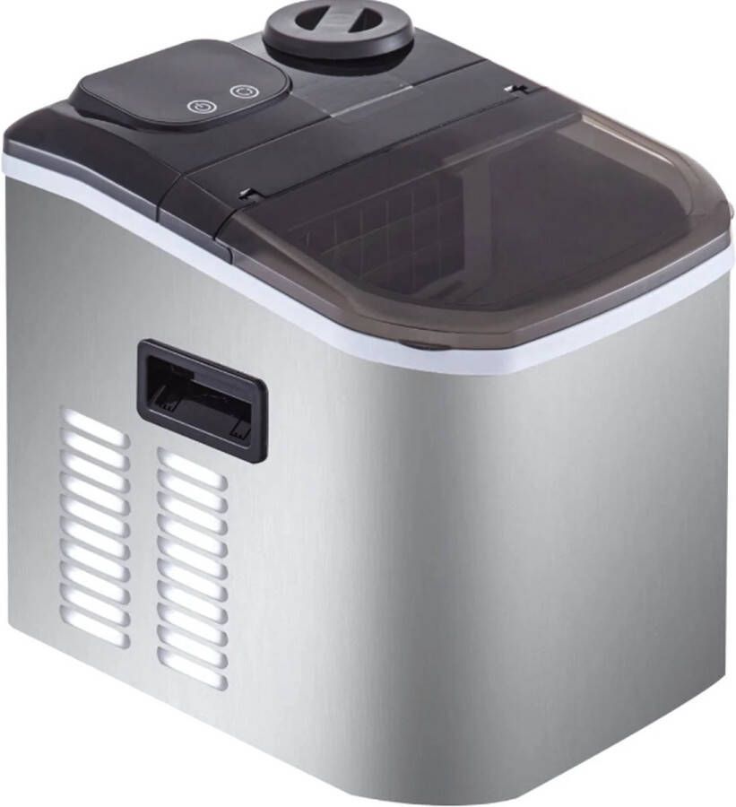 Bolt Edge IJsblokjesmachine – 250W IJsblokjesmaker met IJsschep – 24 blokjes per 15 minuten – Zelfreinigingsfunctie Draagbaar Zwart