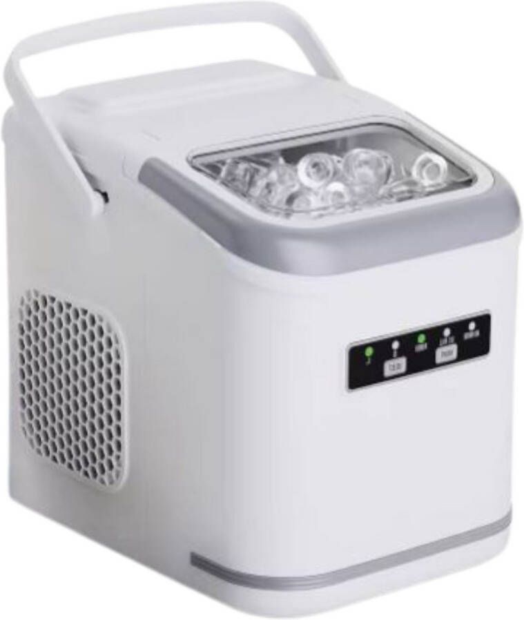 Bolt Edge Ijsblokjesmachine Ijsblokmakker Ijsmachine 2 0 Liter 9 Blokjes in 6 Minuten Zelfreinigende Elektrische Ijsmachine Wit