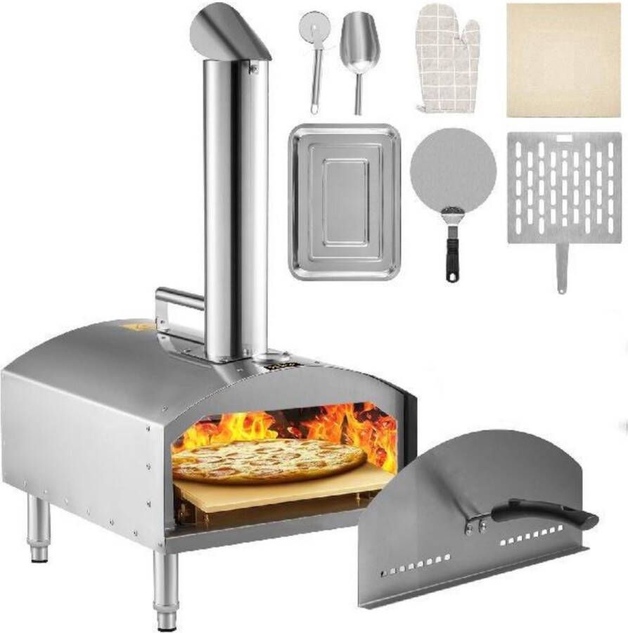Bolt Edge Pizza Oven Steenoven Houtgestookt Inclusief pizzasteen en spatel