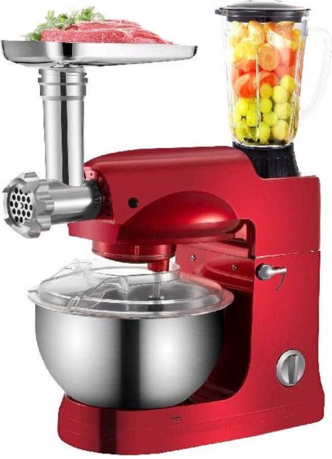 Bolture Foodprocessor Multifunctionele Keukenmachine 4-in-1 Krachtige Foodprocessor met Accessoires 1000W