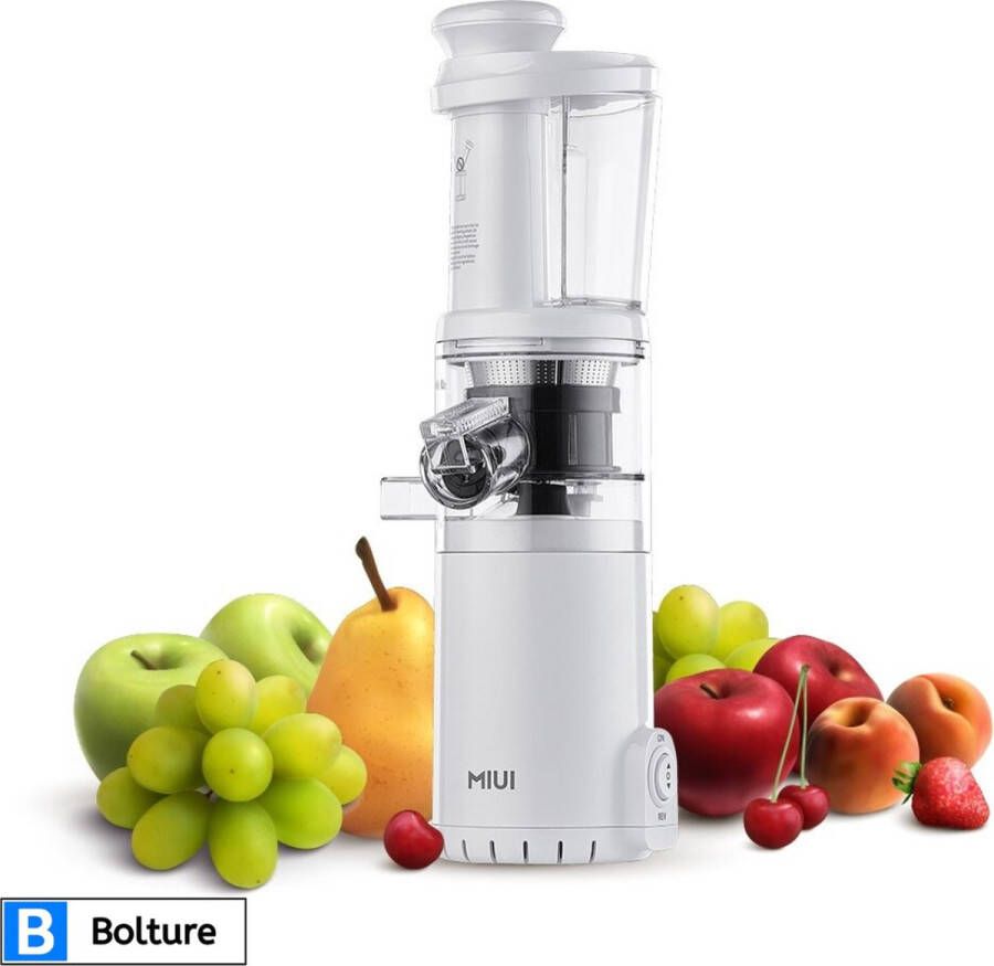 Bolture Slowjuicer Juicer Blender Sapcentrifuge Fruitpers Smoothie Wit