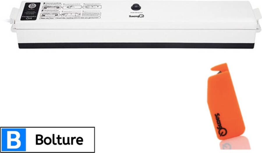 Bolture Vacumeermachine Vacuummachine Vacuumzakken Vacuum Vacumeerzakken Vacumeerapparaat Vacuumsealer Wit