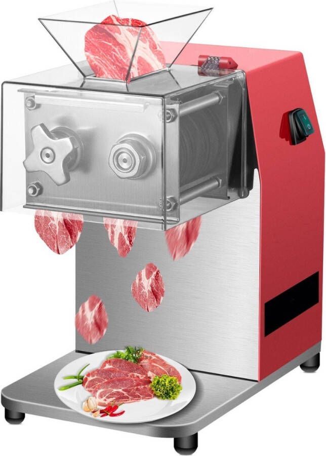 Bolture Vleessnijmachine voor Thuis Vleeswaren Snijmachine Vleessnijder Elektrisch Allessnijder
