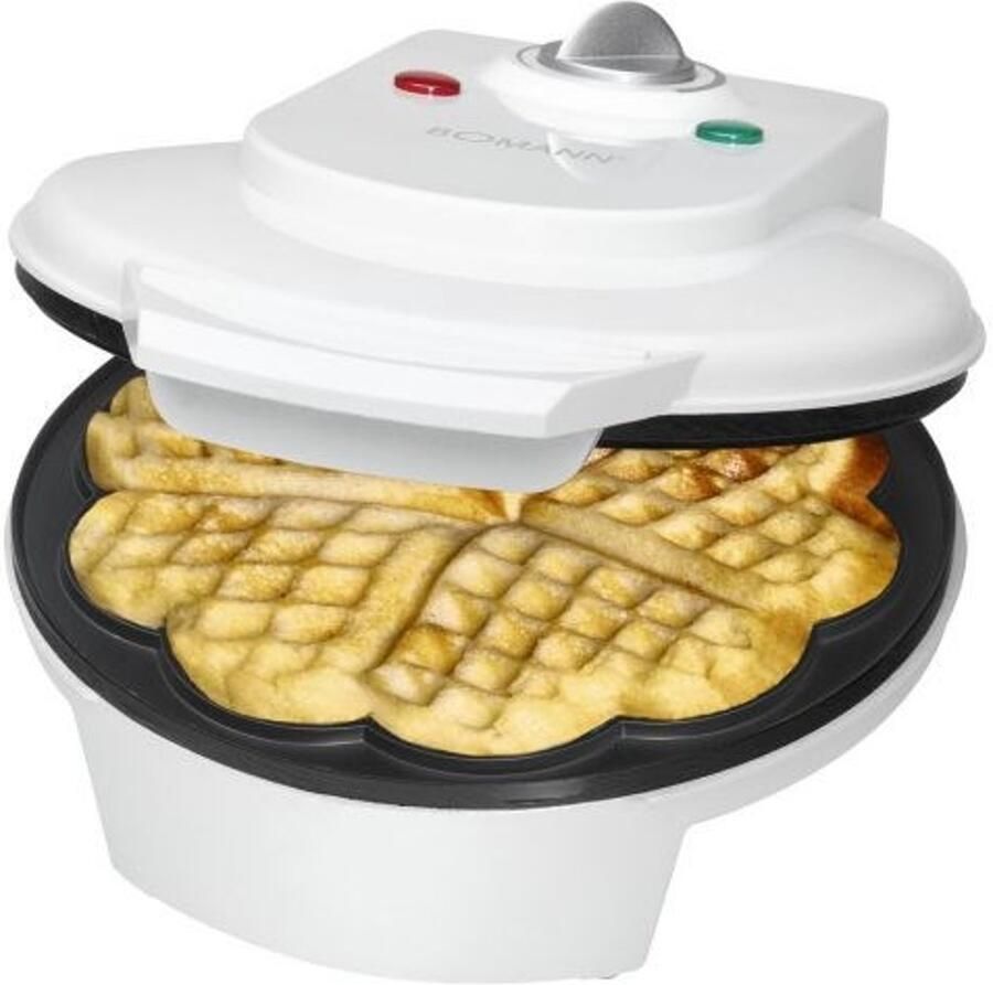 Bomann WA 5018 CB- Wafelijzer Hartwafels Wit - Foto 2