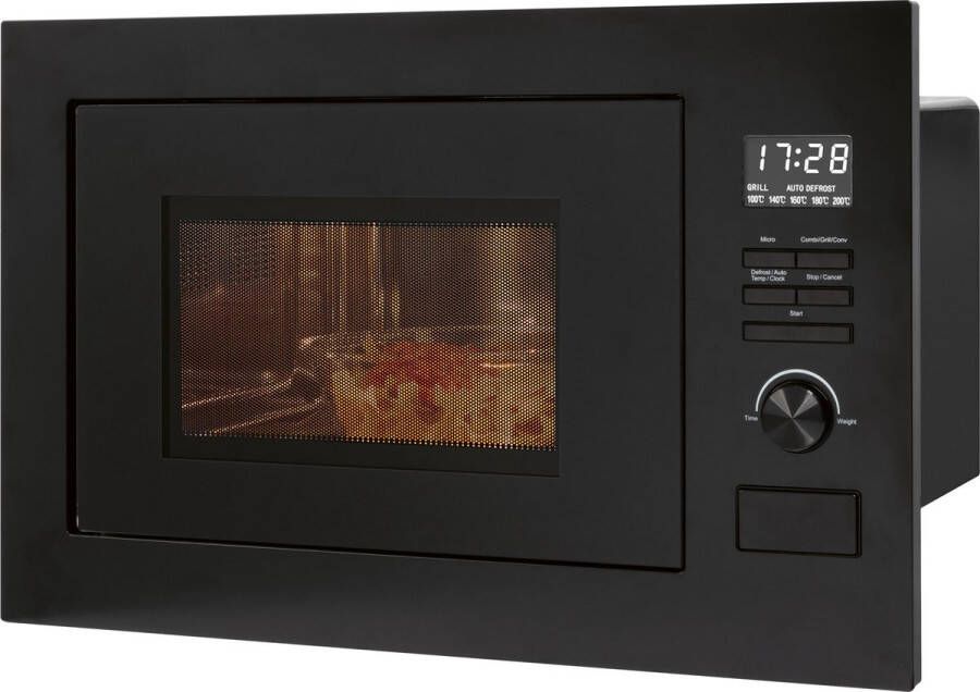 Bomann MWG 3001 H EB 3in1 Inbouwmagnetron met grill hete lucht magnetron 25liter- zwart