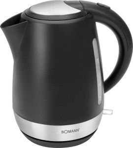 Bomann WK 3004 CB Retro waterkoker 2200 watt snoerloos zwart