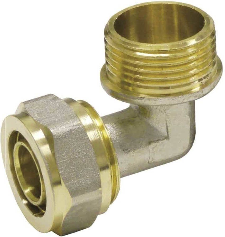 Boni-Shop 16mm Schroefkoppeling Hoek 3 4 AG voor Verbundbuis