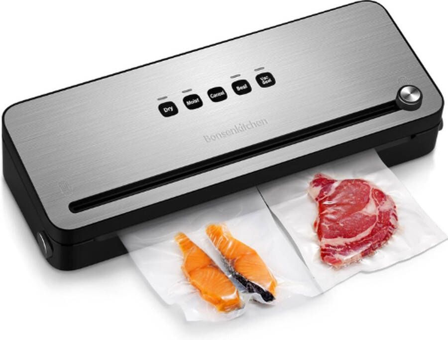 Bonsenkitchen BONSE Vacumeermachine Pro Seal Apparaat Foodsaver Vacuum Sealer Vacuummachine Vacumeermachine Foodsaver Vacuum Sealer Apparaat