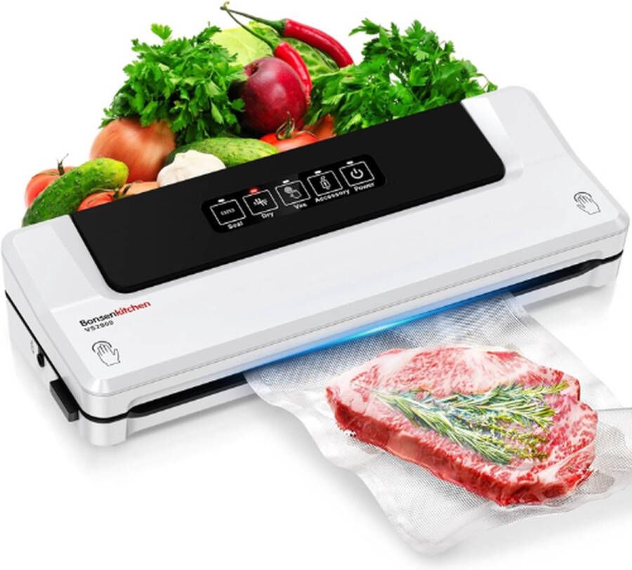 Bonsenkitchen BONSEN Vacumeermachine Seal Apparaat Foodsaver Vacuum Sealer Vacuummachine Vacumeermachine Foodsaver Vacuum Sealer Apparaat