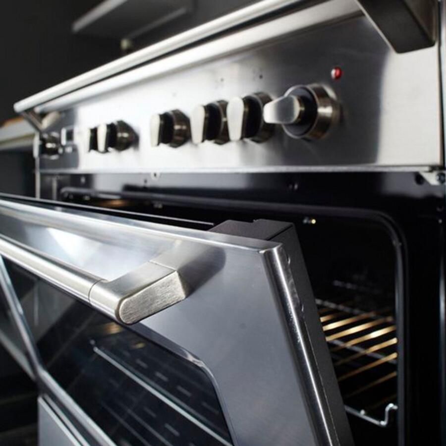 Boretti CFBG901IX3 Gasfornuis 90cm 5 branders incl. Dual Fuel Enkele oven 87L IX