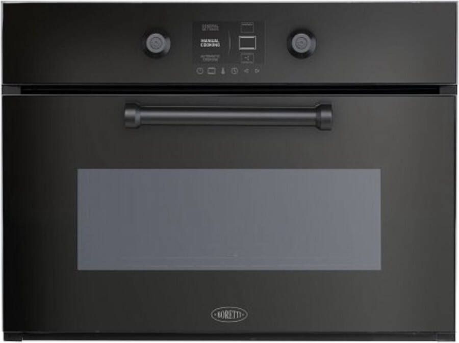 Boretti MLBS45ZW Bakoven + Stoom 45cm 18 functies 40L TFT-Knob control ZW