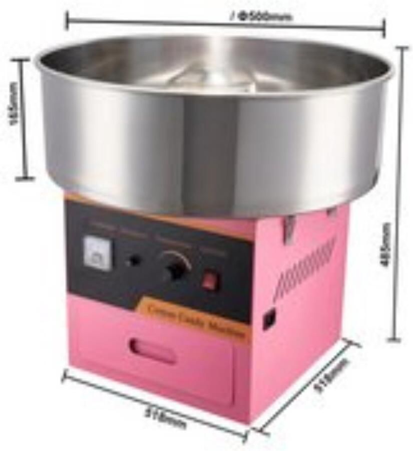 Boriso Professionele Suikerspinmachine Suikerspin Suiker Kindvriendelijk