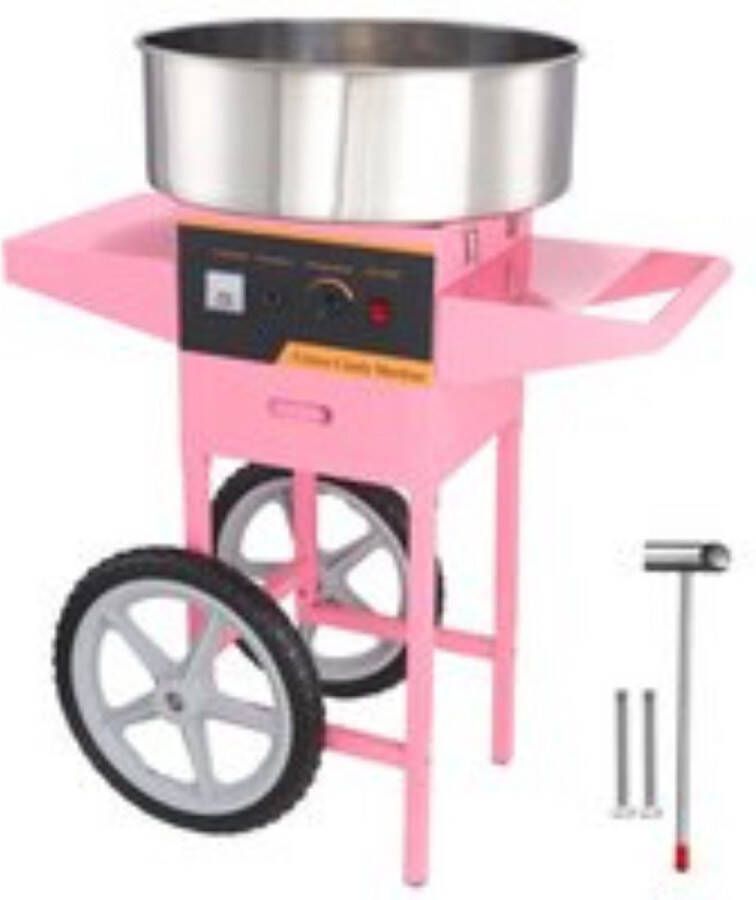 Boriso Suikerspinmachine met Onderstelsel Met Suikerschep & Lade 1000W Uitstekende Kwaliteit