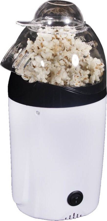 Borvat Esperanza Hetelucht popcornmaker Popcornmachine Zonder olie Klaar in 2 minuten 1200W Wit - Foto 2