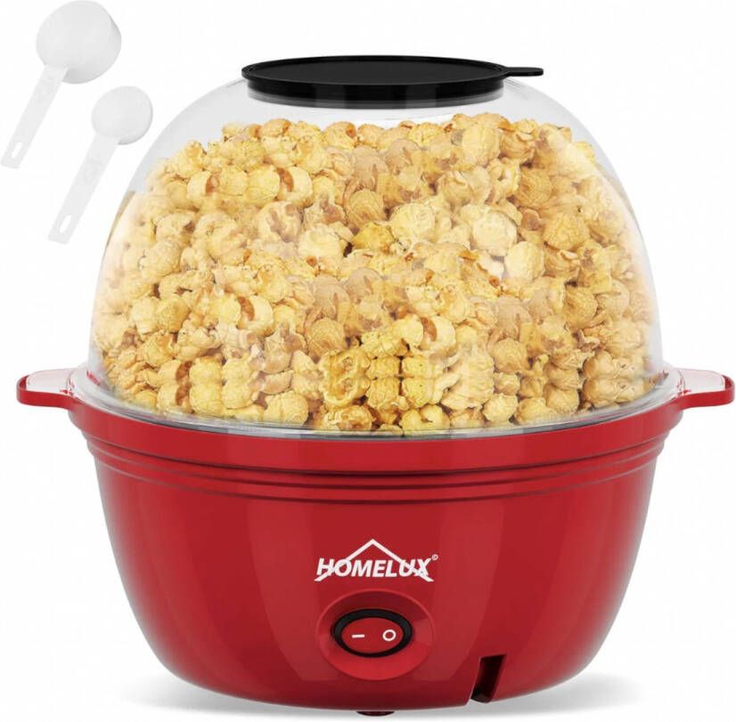 Borvat Mini Popcorn Maker – Gezond Snacken – 500W – Rood