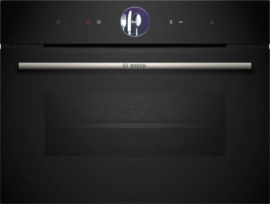 Bosch CSG7364B1 Serie 8 Inbouwoven Stoomoven 47L 60 x 45 cm Air Fry-functie TFT-display