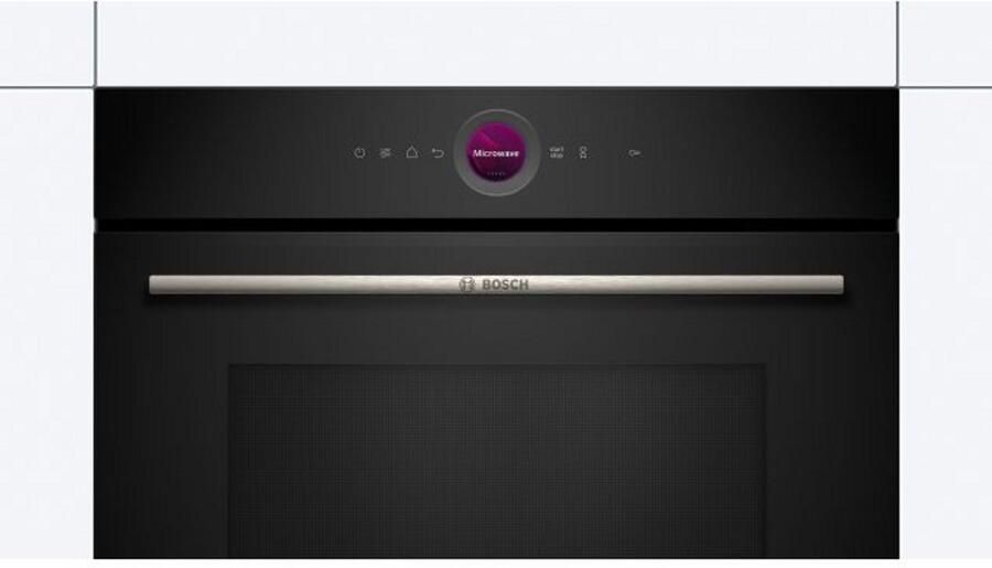 Bosch CEG732XB1-1 Serie 8 Inbouw magnetron met grill zwart + 3 Jaar Gratis Extra Garantie