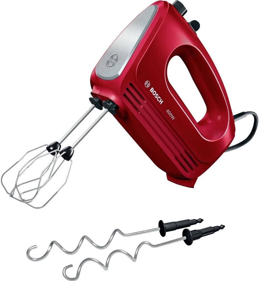 Bosch CleverMixx Handmixer 400 W Rood RVS