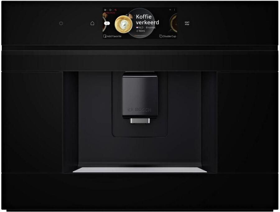 Bosch CTL7181B0 Serie 8 Volautomaat inbouw koffiemachine Zwart Home Connect Auto Milk Clean