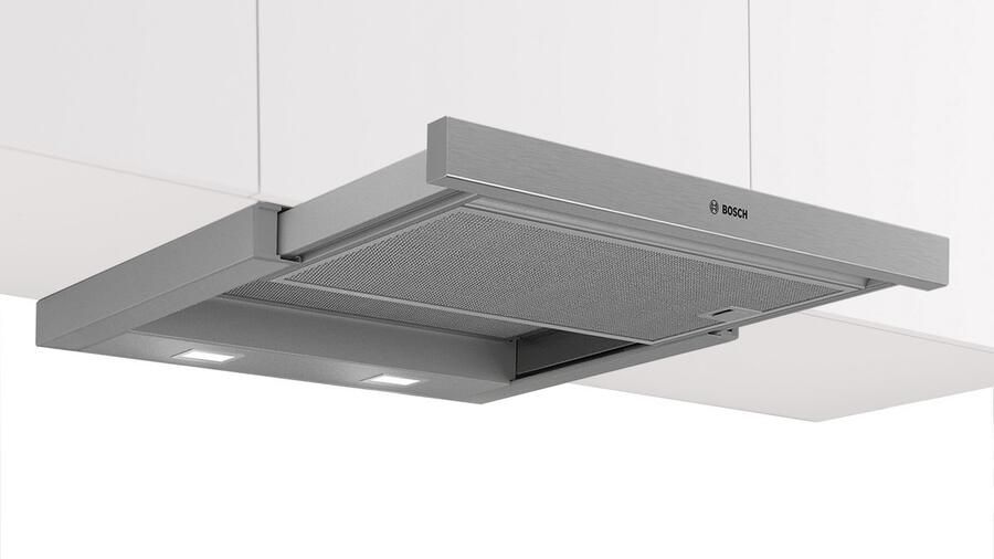 Bosch DFL064W54 afzuigkap Semi-inbouw (uittrekbaar) Metallic Zilver 394 m³ uur