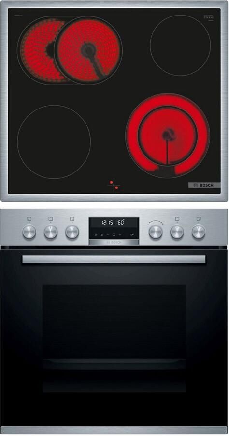 Bosch HND671LS66 inbouwfornuis-set 60 cm Glaskeramiek – 71 L – RVS