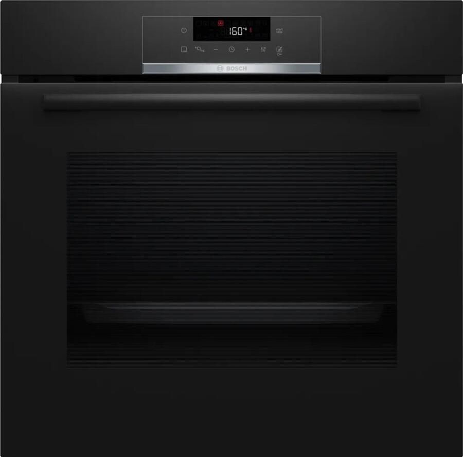 Bosch HQG572EB3 Inbouwoven Elektrisch Zwart Air Fry-functie 71 l Stoom koken Pyrolytisch