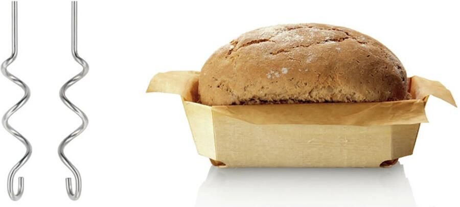 BOSCH Handmixer CleverMixx MFQ2210P roestvrijstalen garde kneedhaken 4 standen wit roze - Foto 2