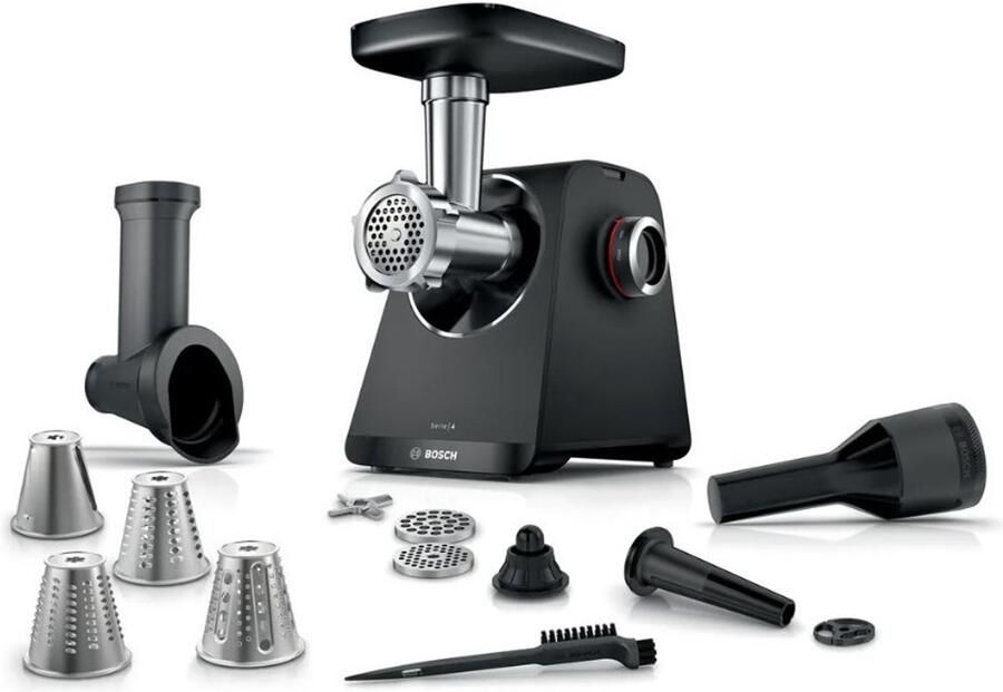 Bosch MFW S440B Serie Vleesmolen 1900 W Zwart Zilver