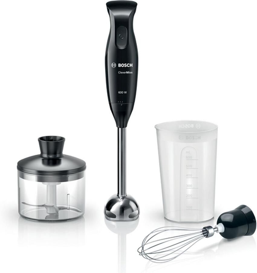 Bosch staafmixer 600 watt rvs mixvoet garde met beker en hakmolen - Foto 3