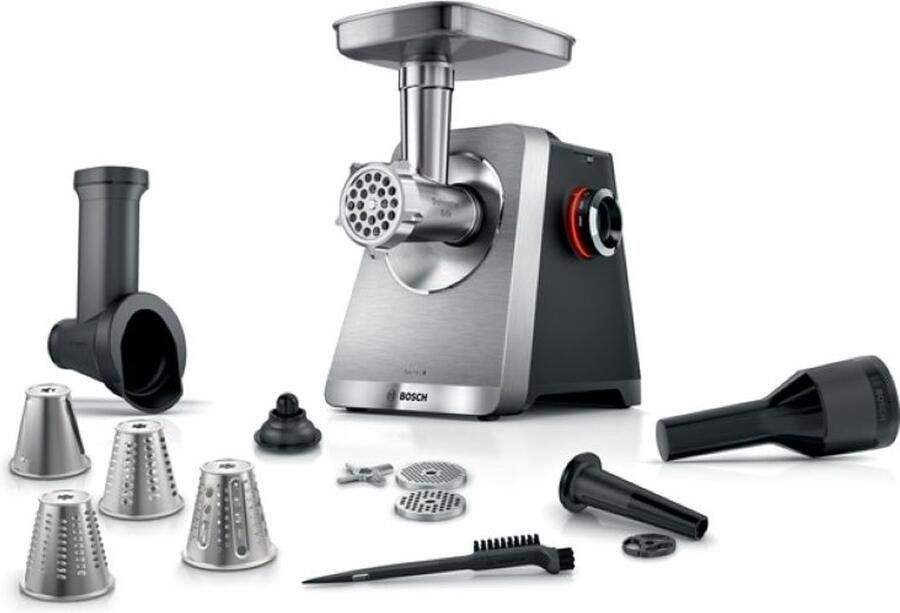 Bosch MultiPower Serie 8 MFWS840M Vleesmolen Vaatwasserbestendige onderdelen 2500W