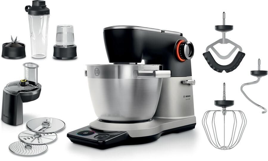 Bosch MUMS8ZS22 kokende keukenmachine 1800 W 6 l Zwart Zilver