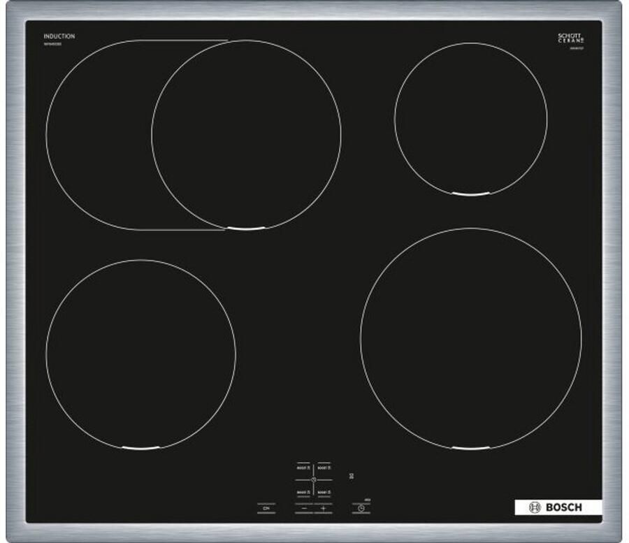 Bosch NIF645CB5E-1 Serie 4 Inductiekookplaat zones 4 zone(s) Zwart + 3 Jaar Gratis Extra Garantie