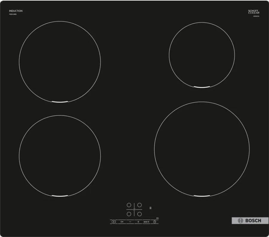 Bosch PIE611BB5E Serie 4 Inductiekookplaat Zwart 60 cm