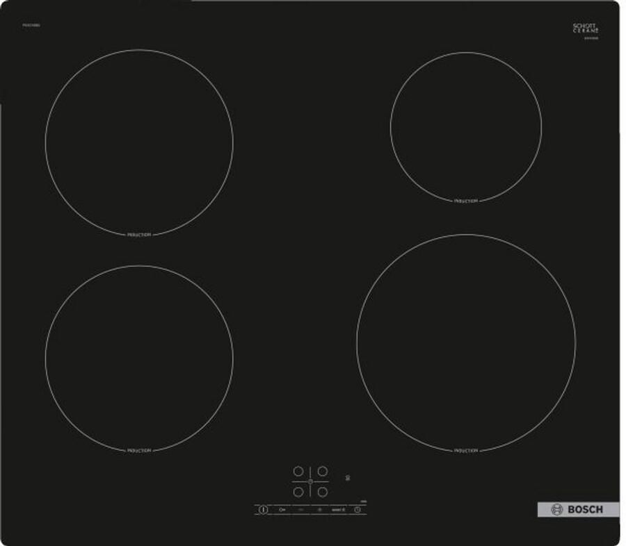 Bosch PIE61RBB5E-1 Serie 4 Inbouw Inductiekookplaat Zwart + 3 Jaar Gratis Extra Garantie