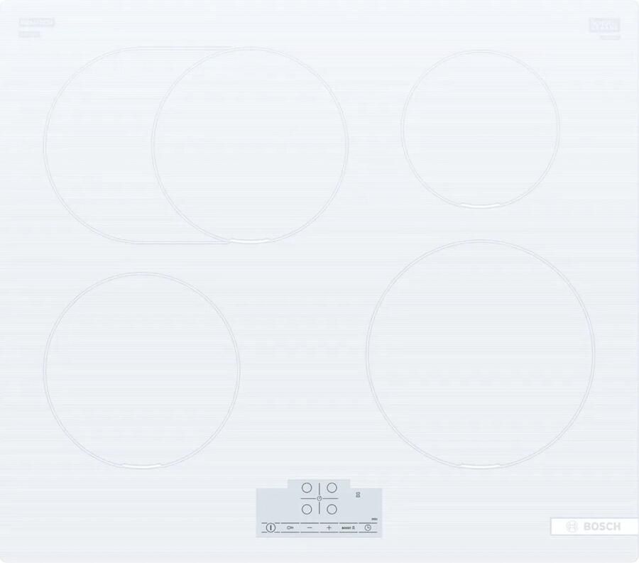 Bosch Serie 6 PIF612BB1E kookplaat Wit Ingebouwd 60 cm Inductiekookplaat zones 4 zone(s)