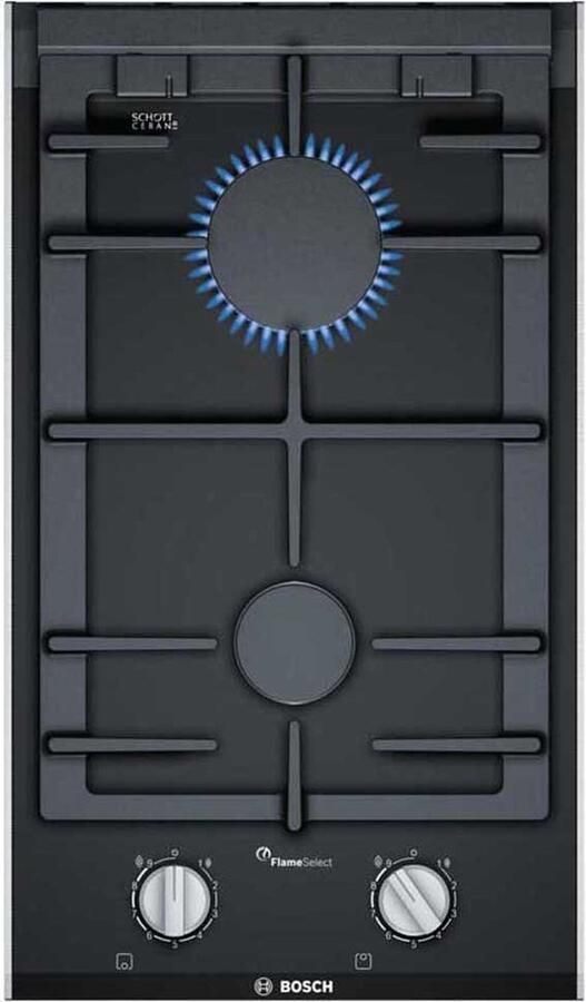 Bosch Prb3a6b70 Gaskookplaat 2 Branders Zilver