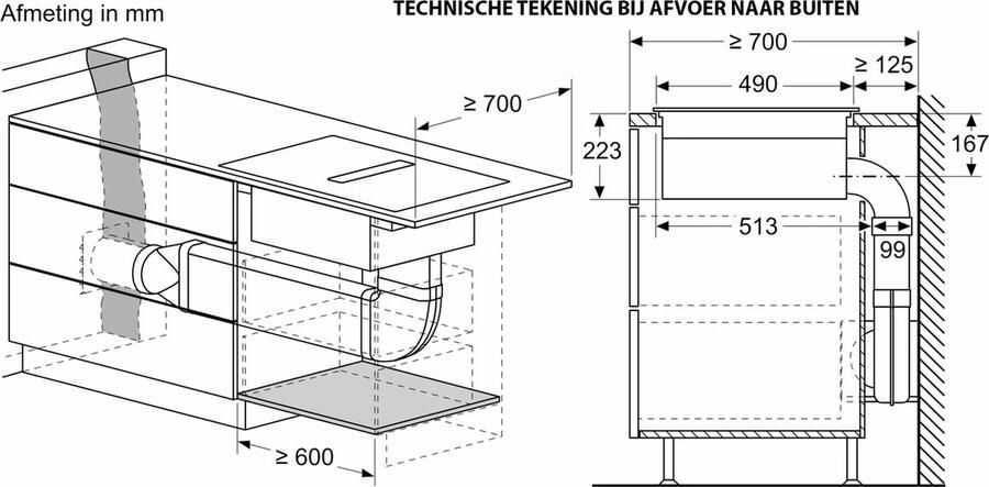 Bosch PVS811B16E Serie 4 Inductie kookplaat met afzuiging (2 fasen) - Foto 2