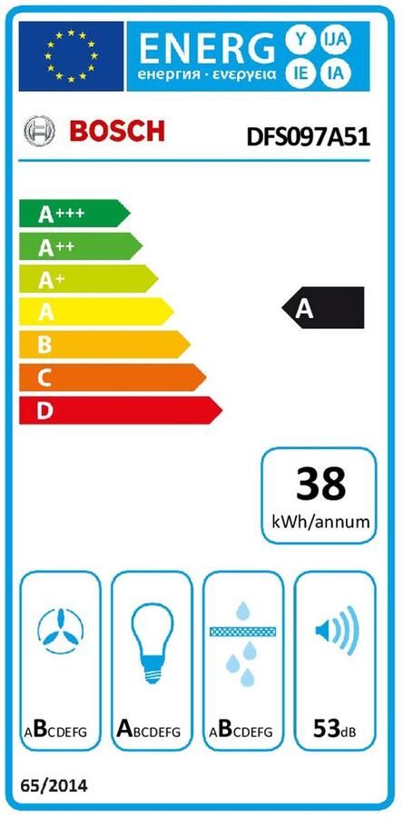 Bosch Serie 4 DFS097A51 afzuigkap Semi-inbouw (uittrekbaar) Metallic 397 m³ uur A
