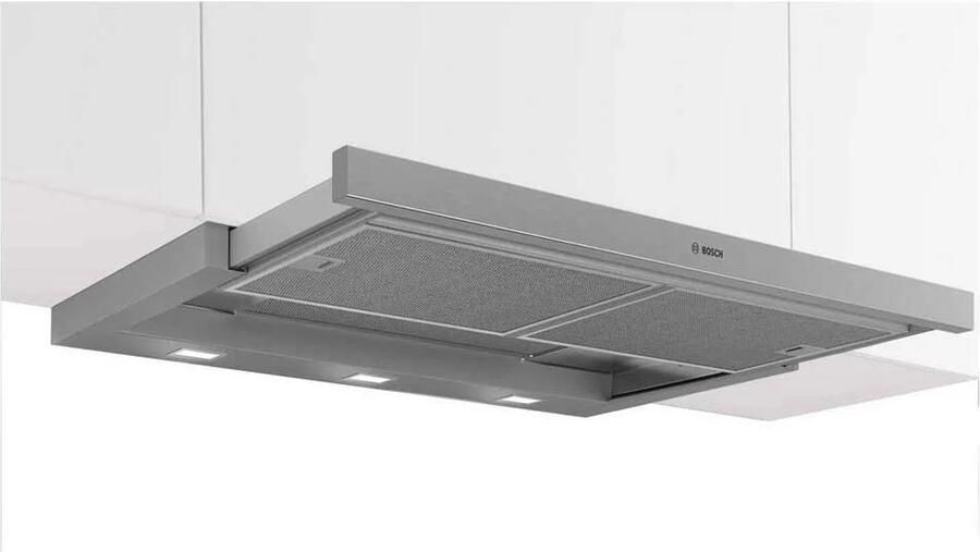 Bosch Serie 4 DFS097A51 afzuigkap Semi-inbouw (uittrekbaar) Metallic 397 m³ uur A