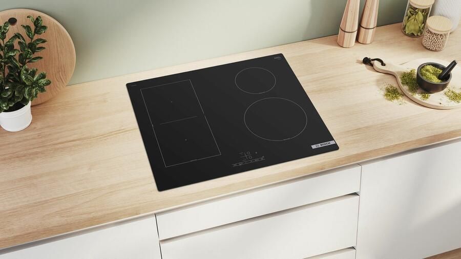 Bosch Serie 4 PVS61RBB5E kookplaat Zwart Ingebouwd 60 cm Inductiekookplaat zones 4 zone(s)