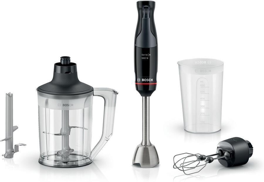 Bosch Serie 4 Staafmixer MSM4B654 1000 W Zwart Antraciet