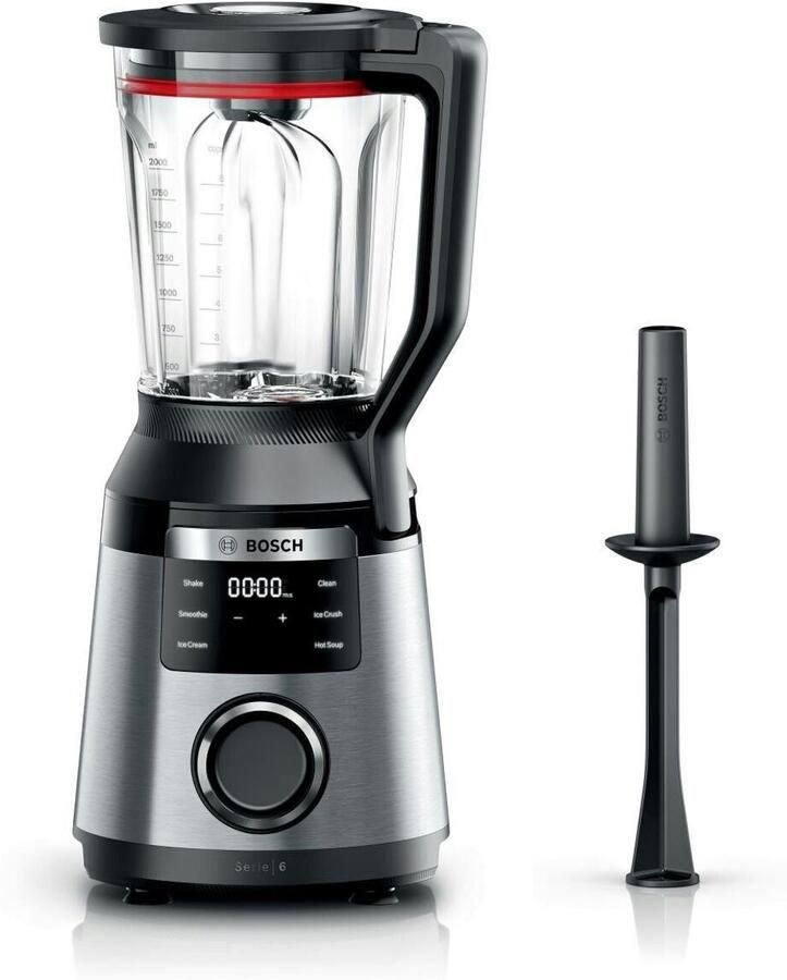 Bosch Serie 6 Blender met hoge prestaties VitaPower 1800 W Roestvrij staal MMB6762M